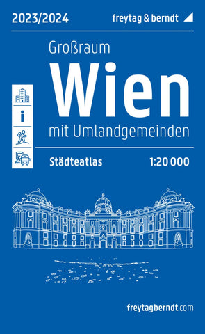 Buy map Greater Vienna city atlas, Cities atlas 1:20,000, 2023/2024