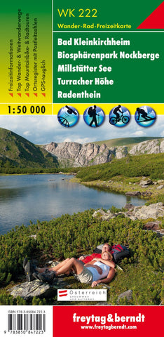 Buy map WK 222 Bad Kleinkirchheim - Biosphere Park Nockberge - 000,000stätter See - Turracher Höhe - Radenthein, hiking map 1:50,000