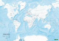 Buy map World map for coloring, discover World, wall map 1:40 000,000, flat