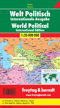 Buy map World political, international, 1:3500,000, wall map