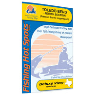 Buy map Toledo Bend-North Section (Patroon Bay to Logansport - LA/TX) Fishing Map