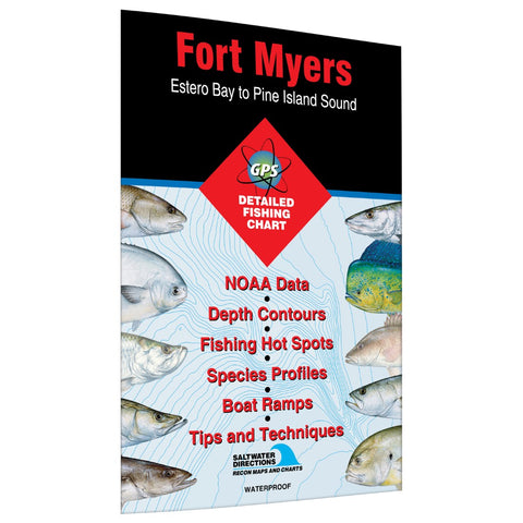 Buy map Fort Myers Estero Bay to Pine Island Sound Fishing Map