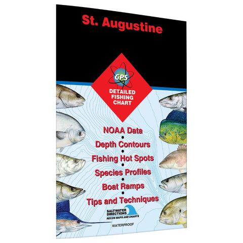 Buy map St. Augustine Palm Coast to South Ponte Vedra Beach Fishing Map