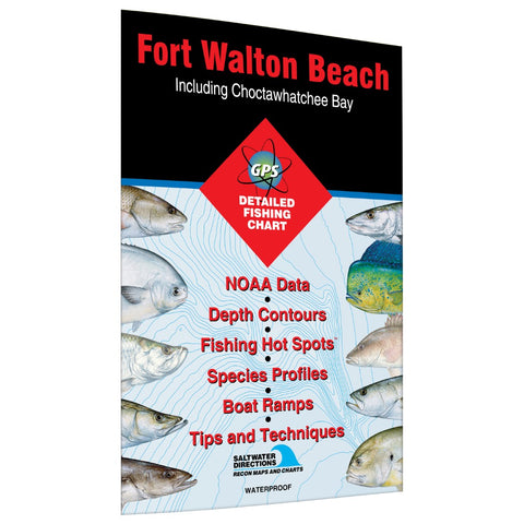 Buy map Ft. Walton Beach Including Choctawhatchee Bay Fishing Map