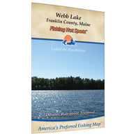 Buy map Webb Lake Fishing Map (Franklin County)