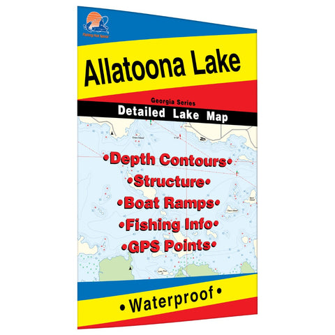 Buy map Allatoona Lake Fishing Map