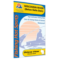 Buy map Wisconsin River-Below WI Dells Dam (Columbia Co) Fishing Map