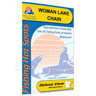Buy map Woman Lake Chain Fishing Map