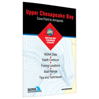 Buy map Upper Chesapeake Bay  Cove Point to Annapolis Fishing Map