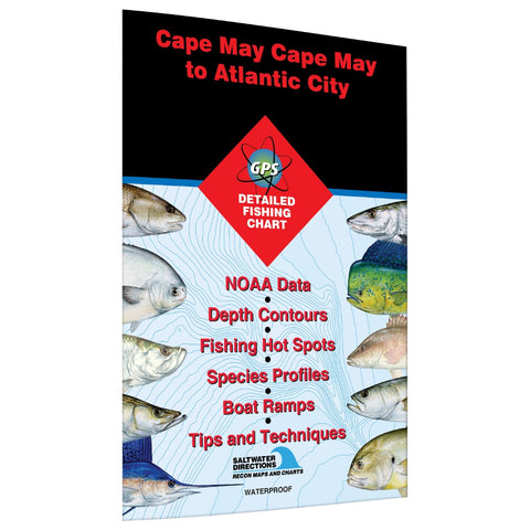 Buy map Cape May Fishing Map Cape May to Atlantic City