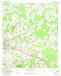 Alachua Florida Historical topographic map, 1:24000 scale, 7.5 X 7.5 Minute, Year 1966