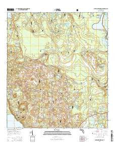 Alexander Springs Florida Current topographic map, 1:24000 scale, 7.5 X 7.5 Minute, Year 2015