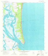 Amelia City Florida Historical topographic map, 1:24000 scale, 7.5 X 7.5 Minute, Year 1958