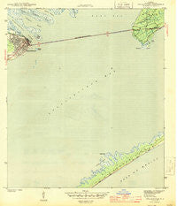 Apalachicola Florida Historical topographic map, 1:31680 scale, 7.5 X 7.5 Minute, Year 1943