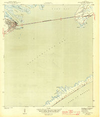 Apalachicola Florida Historical topographic map, 1:31680 scale, 7.5 X 7.5 Minute, Year 1943