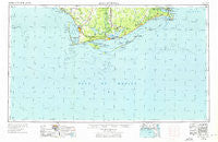 Apalachicola Florida Historical topographic map, 1:250000 scale, 1 X 2 Degree, Year 1957