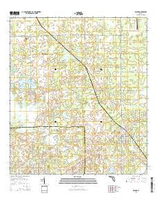 Archer Florida Current topographic map, 1:24000 scale, 7.5 X 7.5 Minute, Year 2015