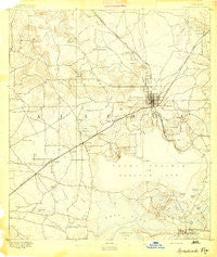 Arredondo Florida Historical topographic map, 1:62500 scale, 15 X 15 Minute, Year 1894