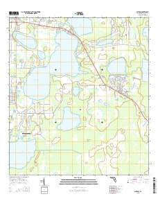 Ashton Florida Current topographic map, 1:24000 scale, 7.5 X 7.5 Minute, Year 2015