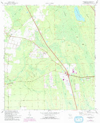 Bakersville Florida Historical topographic map, 1:24000 scale, 7.5 X 7.5 Minute, Year 1970