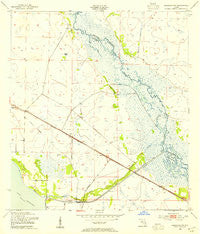Basinger NW Florida Historical topographic map, 1:24000 scale, 7.5 X 7.5 Minute, Year 1953