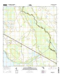 Basinger NW Florida Current topographic map, 1:24000 scale, 7.5 X 7.5 Minute, Year 2015