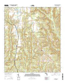Bay Springs Florida Current topographic map, 1:24000 scale, 7.5 X 7.5 Minute, Year 2015