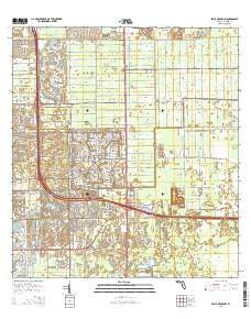 Belle Meade NW Florida Current topographic map, 1:24000 scale, 7.5 X 7.5 Minute, Year 2015