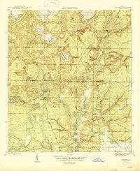 Bennett Florida Historical topographic map, 1:31680 scale, 7.5 X 7.5 Minute, Year 1945