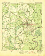 Blountstown Florida Historical topographic map, 1:31680 scale, 7.5 X 7.5 Minute, Year 1945