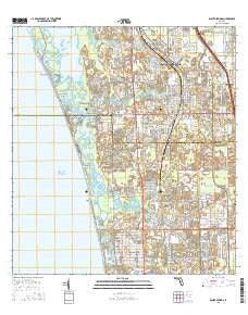 Bonita Springs Florida Current topographic map, 1:24000 scale, 7.5 X 7.5 Minute, Year 2015
