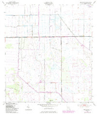 Brighton NW Florida Historical topographic map, 1:24000 scale, 7.5 X 7.5 Minute, Year 1953
