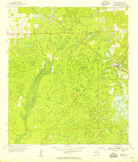 Bronson Florida Historical topographic map, 1:24000 scale, 7.5 X 7.5 Minute, Year 1954