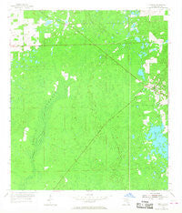Bronson Florida Historical topographic map, 1:24000 scale, 7.5 X 7.5 Minute, Year 1954
