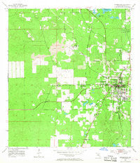 Brooksville Florida Historical topographic map, 1:24000 scale, 7.5 X 7.5 Minute, Year 1954