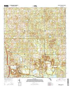 Brooksville NW Florida Current topographic map, 1:24000 scale, 7.5 X 7.5 Minute, Year 2015