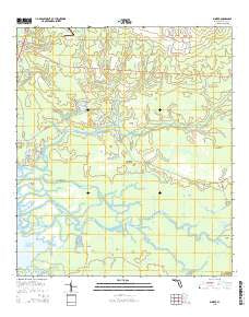 Bunker Florida Current topographic map, 1:24000 scale, 7.5 X 7.5 Minute, Year 2015