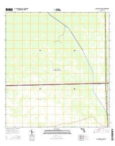 California Slough Florida Current topographic map, 1:24000 scale, 7.5 X 7.5 Minute, Year 2015