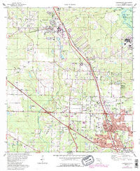 Cantonment Florida Historical topographic map, 1:24000 scale, 7.5 X 7.5 Minute, Year 1978