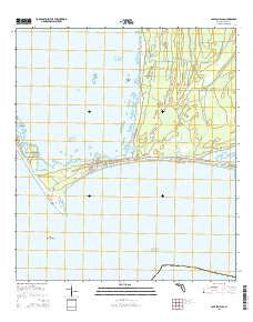 Cape San Blas Florida Current topographic map, 1:24000 scale, 7.5 X 7.5 Minute, Year 2015