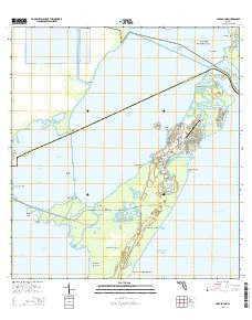 Card Sound Florida Current topographic map, 1:24000 scale, 7.5 X 7.5 Minute, Year 2015