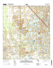 Center Hill Florida Current topographic map, 1:24000 scale, 7.5 X 7.5 Minute, Year 2015