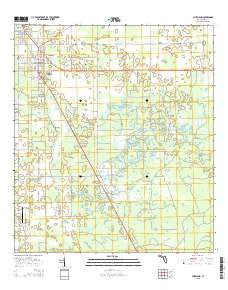Chiefland Florida Current topographic map, 1:24000 scale, 7.5 X 7.5 Minute, Year 2015