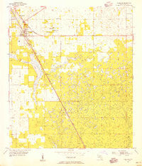 Chiefland Florida Historical topographic map, 1:24000 scale, 7.5 X 7.5 Minute, Year 1954