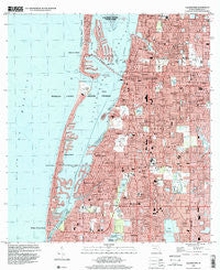 Clearwater Florida Historical topographic map, 1:24000 scale, 7.5 X 7.5 Minute, Year 1995