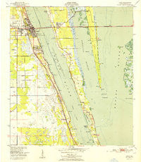 Cocoa Florida Historical topographic map, 1:24000 scale, 7.5 X 7.5 Minute, Year 1951