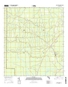 Cooks Hammock Florida Current topographic map, 1:24000 scale, 7.5 X 7.5 Minute, Year 2015