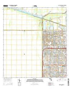 Coral Springs NE Florida Current topographic map, 1:24000 scale, 7.5 X 7.5 Minute, Year 2015