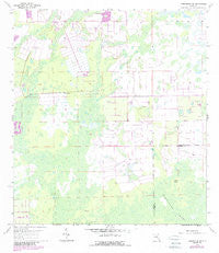 Corkscrew NW Florida Historical topographic map, 1:24000 scale, 7.5 X 7.5 Minute, Year 1958