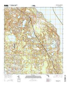 Crescent City Florida Current topographic map, 1:24000 scale, 7.5 X 7.5 Minute, Year 2015